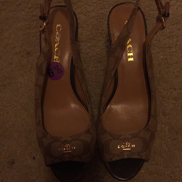 Coach wedges - Picture 1 of 4